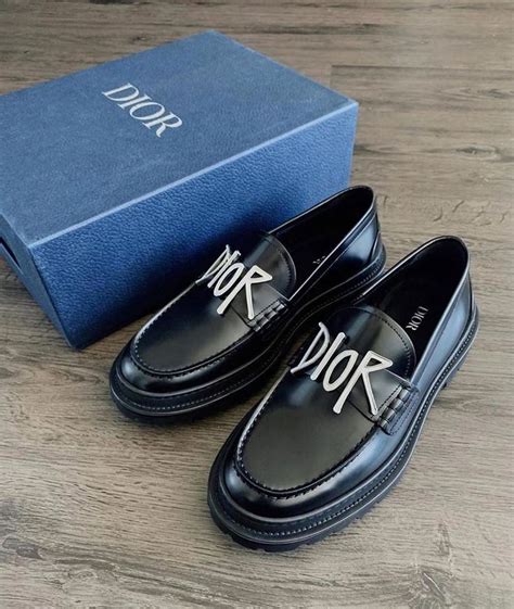 dior per stussy|Dior stussy loafers.